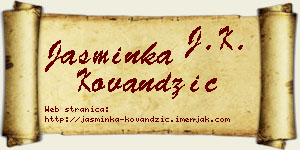 Jasminka Kovandžić vizit kartica